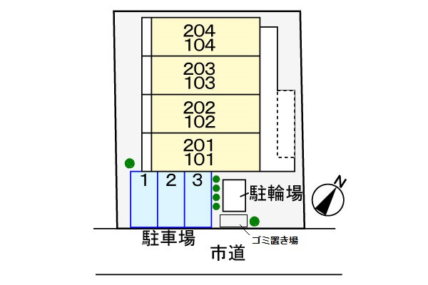 アイリスメゾンの区画図