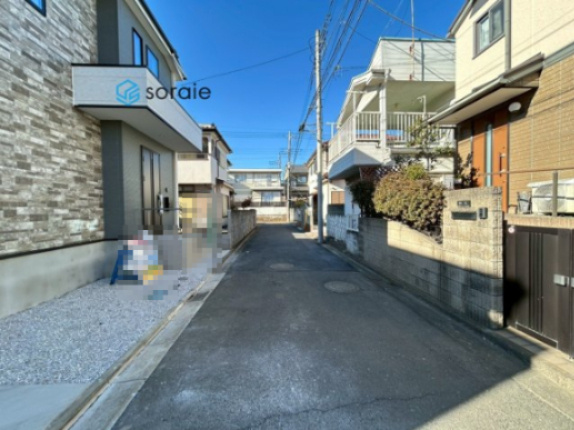 KEIAI GRACE　所沢市和ケ原２期　全１棟の前面道路含む現地写真|令和8年1月13日撮影。