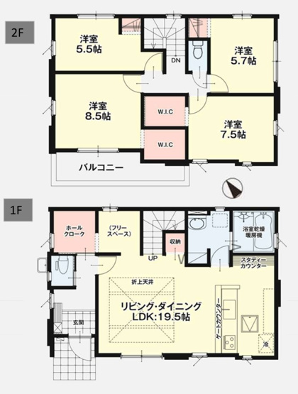 【間取り】 | 福岡市南区花畑3丁目4期　1号棟（全1棟）【仲介手数料無料・0円】 | 平日、土日祝日もお好きな日時にご見学可能です。お気軽にお問合せ下さい。