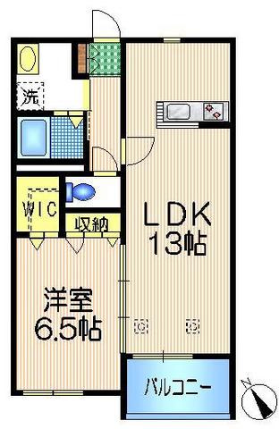 メゾン　クリスティーネの間取り|★南向き／広めのリビングは陽当たりも良好です★