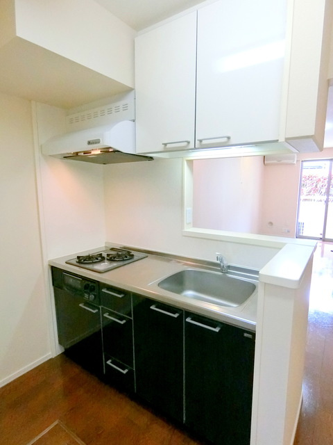 メゾン　クリスティーネのキッチン|★グリル付きガス２口システムキッチン★