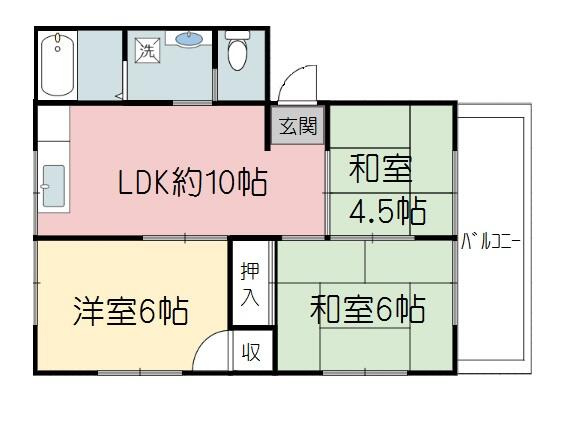 間取りは反転します