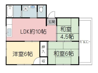 間取りは反転します