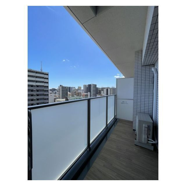 プレサンスブルーム浅草Northのバルコニー