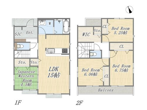 【間取り】 | 【GRAFARE　ZEH水準仕様】小平市上水新町３期 | 〇 本物件【４号棟】の間取・平面図です〇　敷地面積:124.54㎡　建物面積:99.36㎡　
4977万円