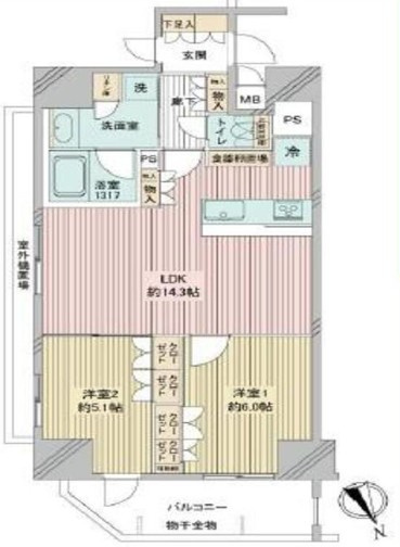 プレシス浅草雷門の間取り