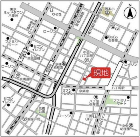 ＡＳＰＲＩＭＥ八丁堀の地図