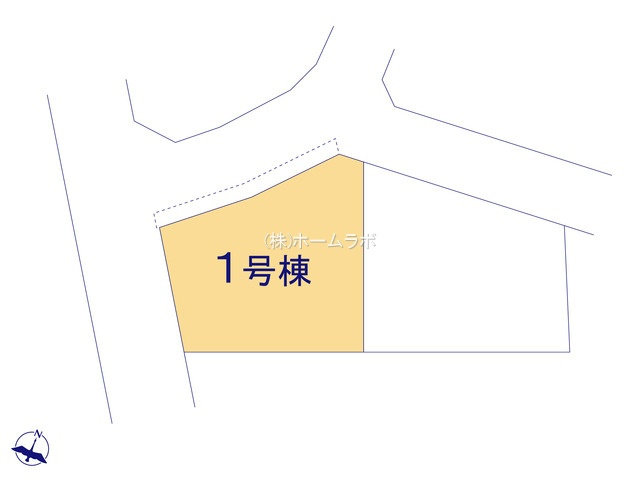 【新築】鶴ヶ島市中新田６期 １号棟の区画図