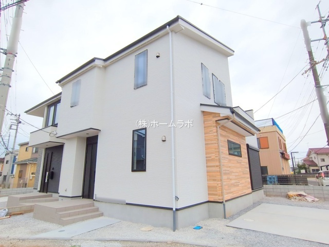 【新築】鶴ヶ島市中新田６期 １号棟の外観|ラスト１棟！
解放感ある角地です☆