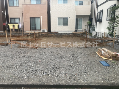 【外観】 | 静岡市葵区桜町2丁目 新築一戸建て 1号棟 | 現在建築中の外観画像です。ご内覧は同じメーカーの完成物件へご案内いたしますので、いつでもご相談ください！