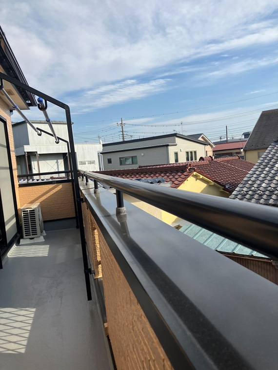 的場北戸建のバルコニー