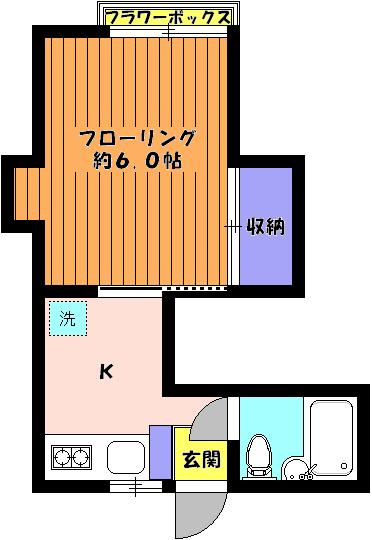 和一コーポの間取り