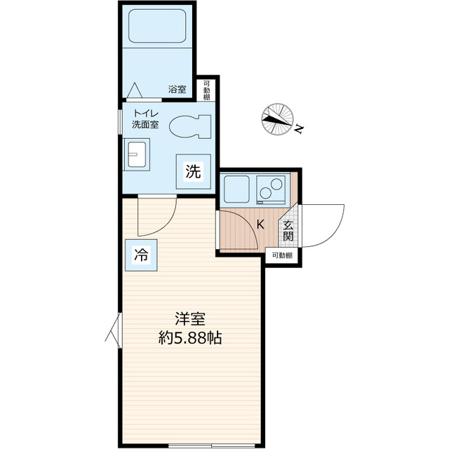 メゾンド・アヴェニール亀有の間取り