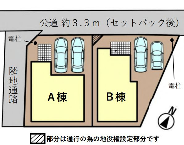 座間市栗原中央4丁目新築戸建て　B棟の区画図|区画図「座間市栗原中央4丁目新築戸建て」