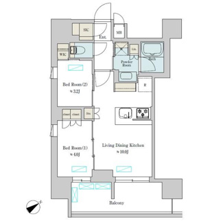 【間取り】 | Ｂｒｉｌｌｉａ　ｉｓｔ　大井町