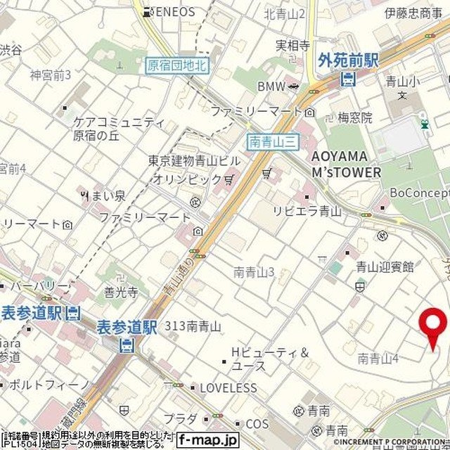 ハイシティ南青山の地図