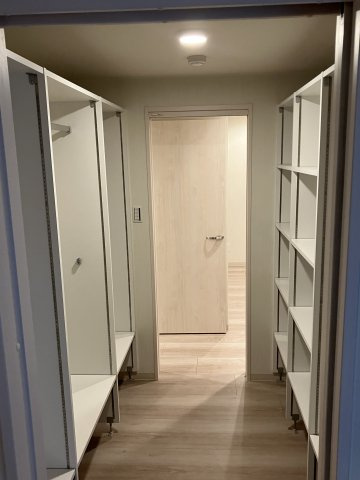 広尾アパートメントの収納|ウォークスルータイプ　収納豊富です　