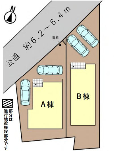 綾瀬市大上1丁目新築戸建て　B棟の区画図|区画図「綾瀬市大上1丁目新築戸建て」