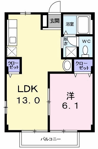 コーポ竹内Ⅱの間取り|間取図