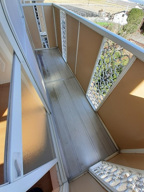 コーポ竹内Ⅱのバルコニー|バルコニー