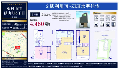 【その他】 | 東村山市萩山町３丁目 | □売主作成による販売用の図面(マイソク)です。この図面には売主の工夫(お客様へ本物件のメリットをうまく伝えられる様)が良く表れています。□