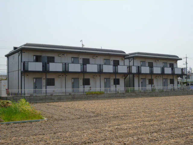 倉敷市福田町古新田のアパートの外観