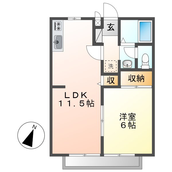 グリーンピア来夢の間取り