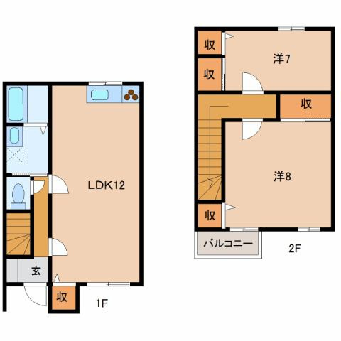 コーポラスTANAKAの間取り