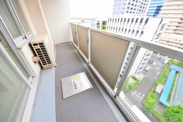 コンフォリア芝浦バウハウスのバルコニー