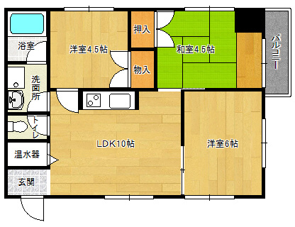 【間取り】 | サンロイヤル唐櫃 | サンロイヤル唐櫃(Good Home)