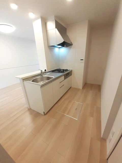 広島市安佐北区上深川町のアパートのキッチン