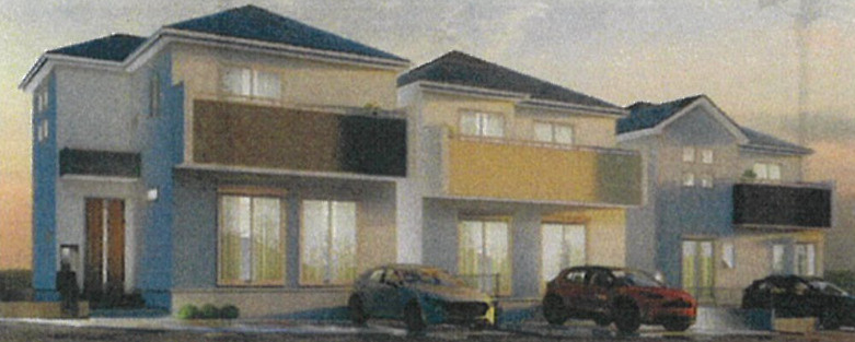 【仲介手数料無料】所沢市山口１９期全１１棟１号棟　所沢の新築なら西武ハウジングの外観パース