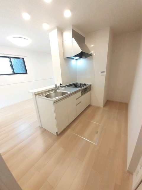 広島市安佐北区上深川町のアパートのキッチン