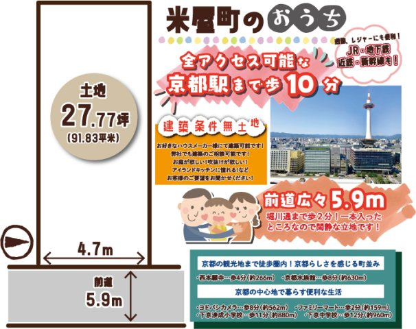 米屋町の区画図