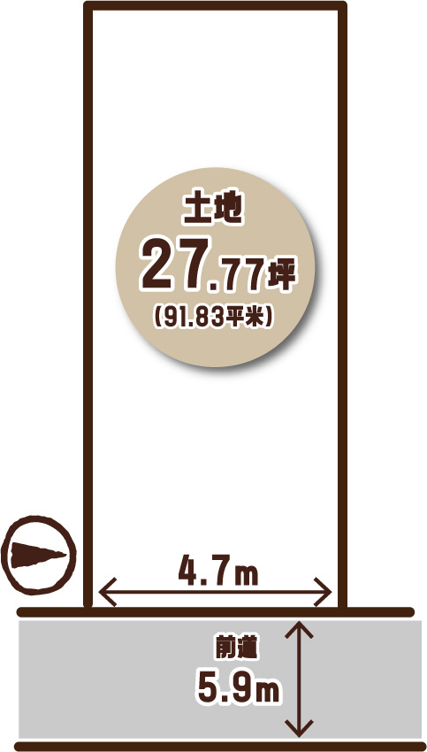 米屋町の区画図