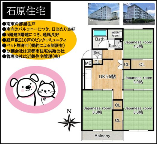 石原住宅の間取り