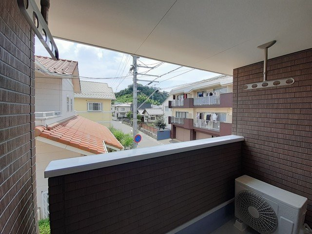 メゾン　シュシュのバルコニー|広々としたバルコニーです