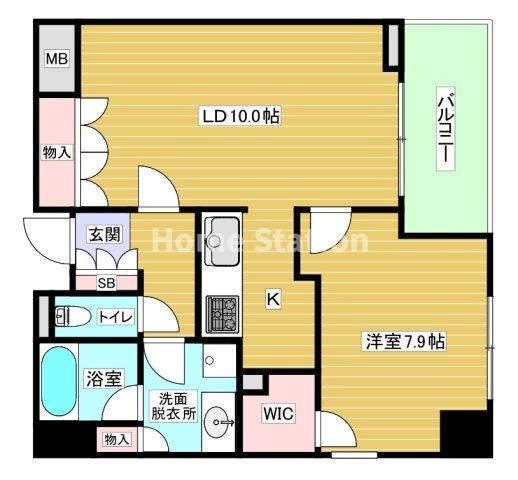 【間取り】 | アーデンタワー福島ウエスト