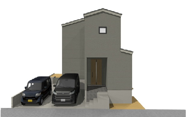 福井町　新築戸建の完成予想図|3ＬＤＫ+ＷＩＣ　建物面積　90.25㎡（約27.29坪）