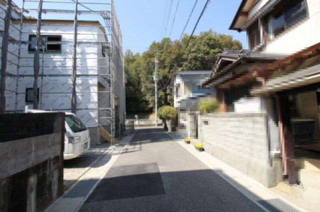 福井町　新築戸建の前面道路含む現地写真