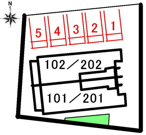メゾン　ＩＮＯＵＥの区画図|駐車場