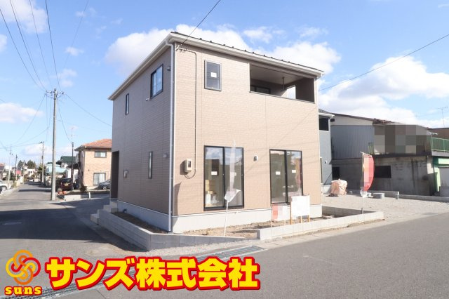 岩瀬郡鏡石町旭町　　　２号棟　　鏡石第２小学校、鏡石中学区の外観|南西側から見た外観