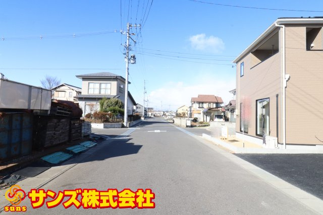 岩瀬郡鏡石町旭町　　　２号棟　　鏡石第２小学校、鏡石中学区の前面道路含む現地写真|南側前面道路