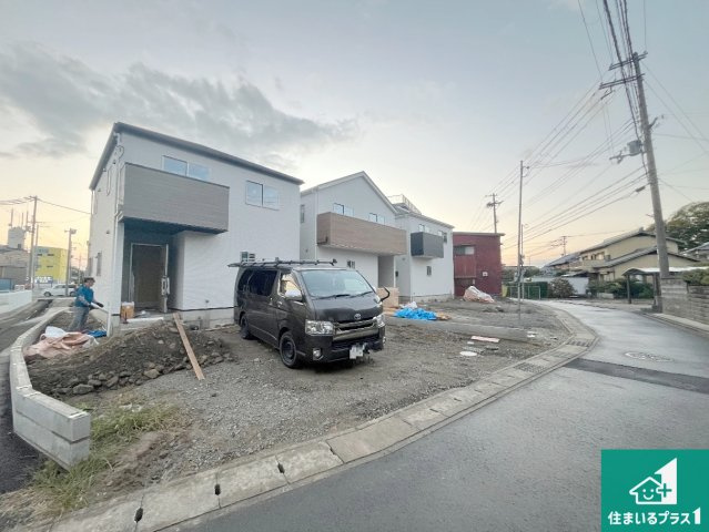 姫路市保城　第1期　新築一戸建ての前面道路含む現地写真|周辺は落ち着いた街並みの住宅地！子育てがしやすい住環境です！まだ未完成ですが、現地でしかわからない事もございます。是非一度ご覧ください。