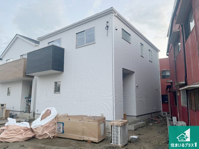 姫路市保城　第1期　新築一戸建ての外観|周辺は落ち着いた街並みの住宅地！子育てがしやすい住環境です！まだ未完成ですが、現地でしかわからない事もございます。是非一度ご覧ください。