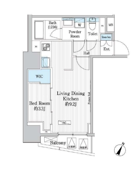 グランハイツ曙橋の間取り