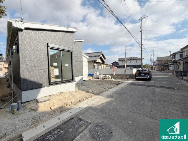 加古郡播磨町南野添　第24-1期　新築一戸建ての外観|現在建築中！落ち着いた街並みで新生活を始めることが出来そう！周辺の物件も併せてご紹介させて頂きます！