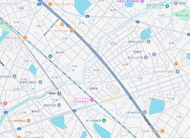 加古郡播磨町南野添　第24-1期　新築一戸建ての地図