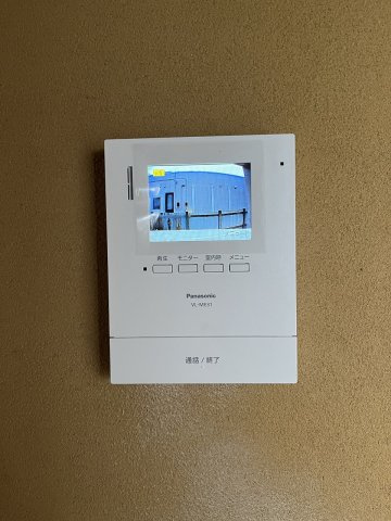 海老沼住宅のセキュリティ|モニター付きインターホン