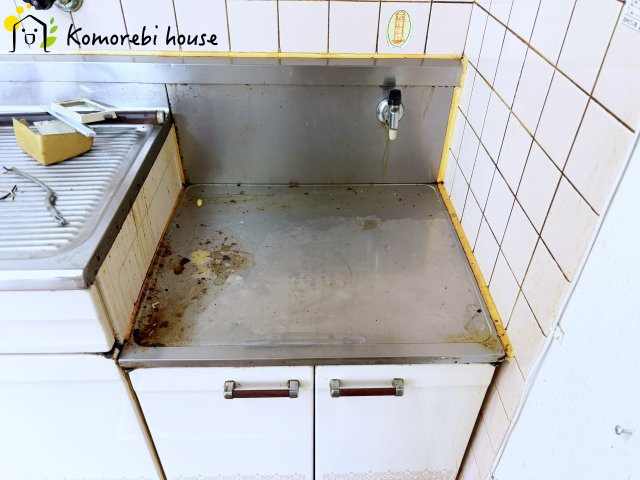 川島町八幡　中古一戸建てのキッチン|コンロ置き場です